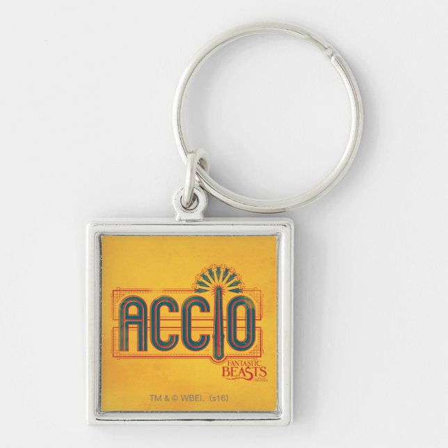 Chaveiro Red Art Deco ACCIO™ Spell Graphic (Frente)