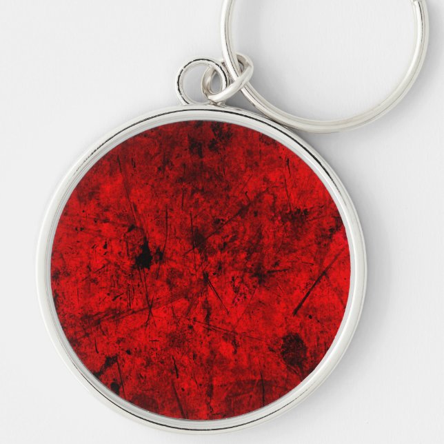 Chaveiro Red Black grunge abstrato digital art (Frente)