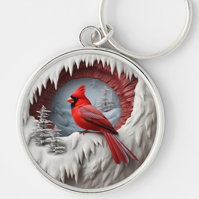 Chaveiro Red Cardinal Winter (Frente)