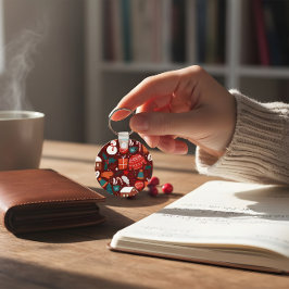 Chaveiro Red Christmas Ornament – Festive Holiday Design