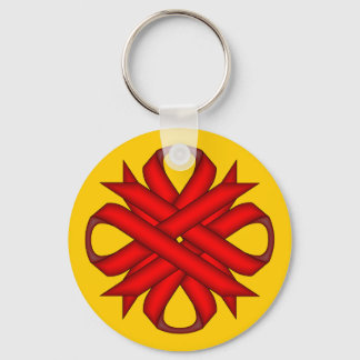 Chaveiro Red Clover Ribbon por Kenneth Yoncich