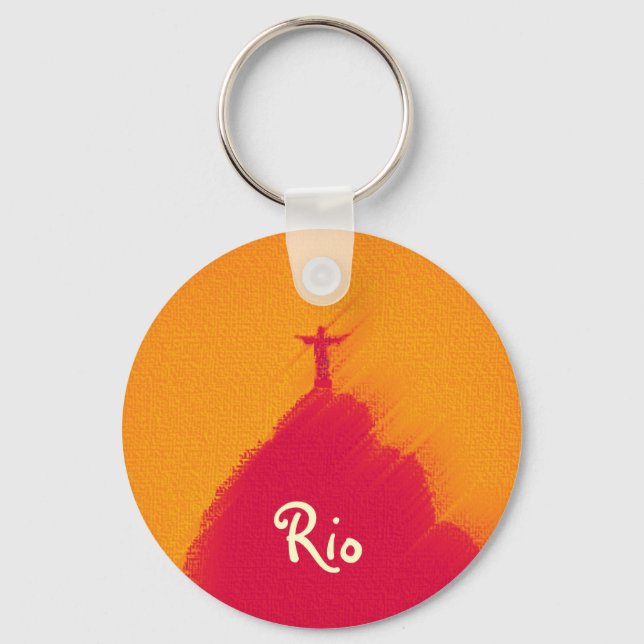 Chaveiro Red Corcovado Rio-Brasil (Frente)