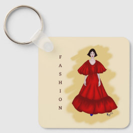 Chaveiro Red Couture Shape with Soft Yellow Atmosphere