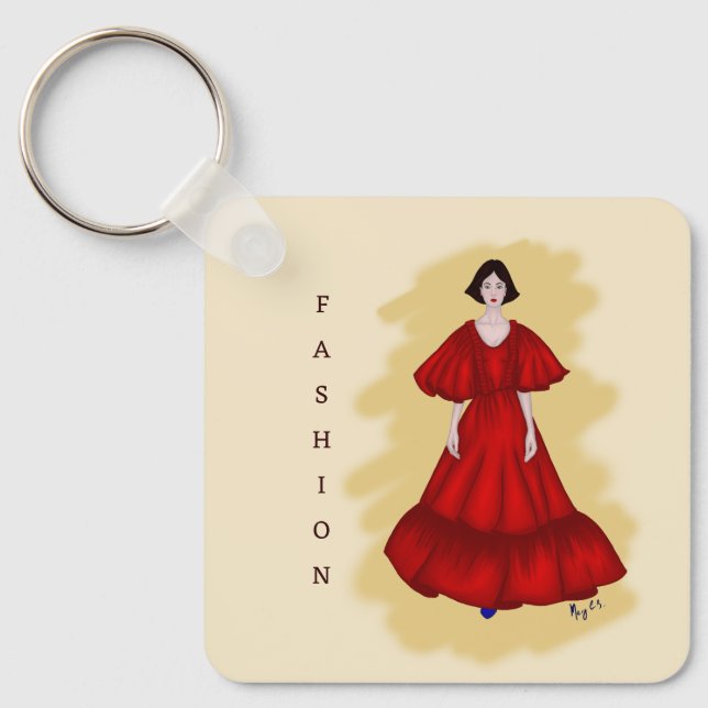 Chaveiro Red Couture Shape with Soft Yellow Atmosphere (Frente)