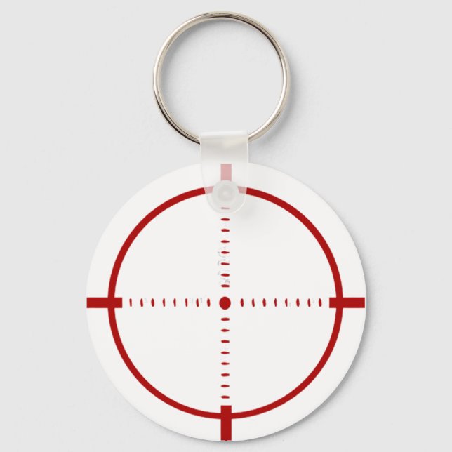 Chaveiro Red Crosshair Target Button  (Frente)