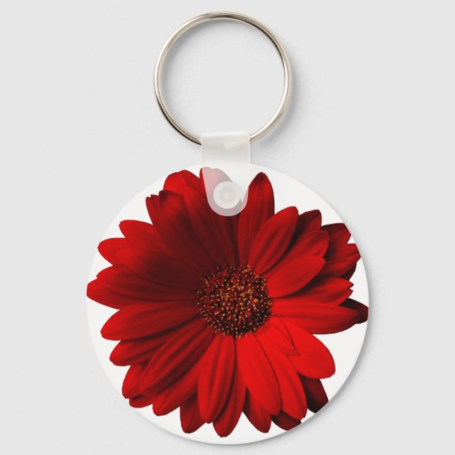 Chaveiro Red Gerbera Daisy (Frente)