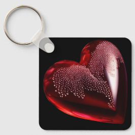 Chaveiro Red Heart Keychain
