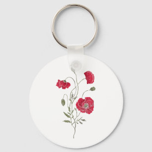 Chaveiro Red Poppies