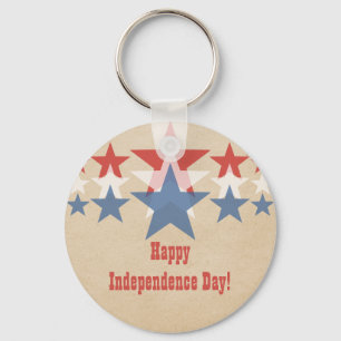 Chaveiro Red, White and Blue Star Cascade Keychain