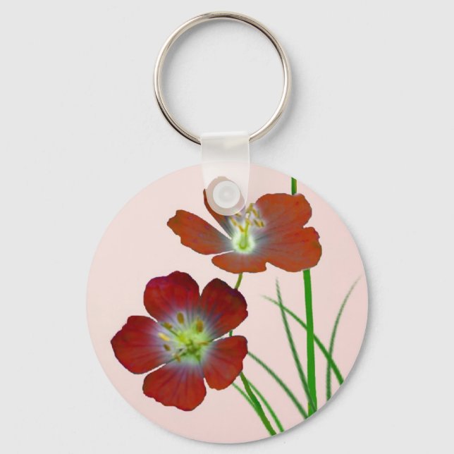 Chaveiro Red Wildflower (Frente)