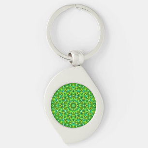 Chaveiro Rede Kaleidoscópio Verde/Green Kaleidoscope Net