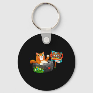 Chaveiro Redenção de Ferro-velho Divertido Fé Gato Divertid
