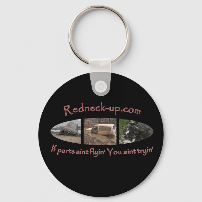 Chaveiro Redneck-up.com Cadeia de Chaves (Frente)