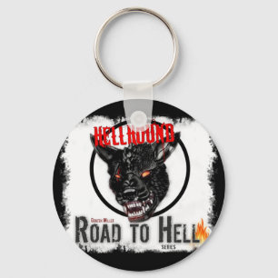 Chaveiro redondo do Hellhound