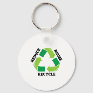 Chaveiro Reduzir a reutilização do Reciclar Mãe Natureza Ad