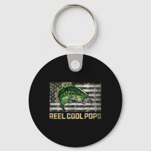 Chaveiro Reel Cool Pops Pesca Bandeira Camo Dia dos Pais Pe