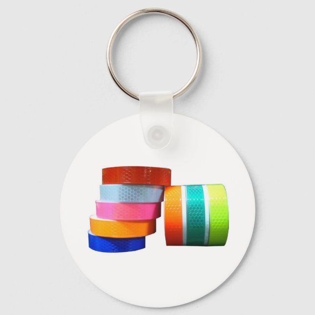 Chaveiro Refletor Refletor Refletor de Fita de PVC Adesivo (Frente)