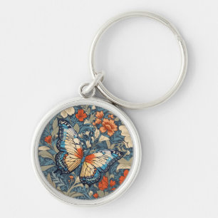 Chaveiro Regal Butterfly Amidst William Morris Floral