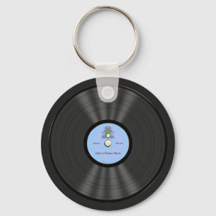 Chaveiro Registro de vinil personalizado do Bluegrass