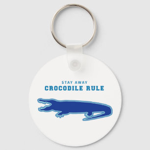 Chaveiro Regra Crocodilo (Azul)