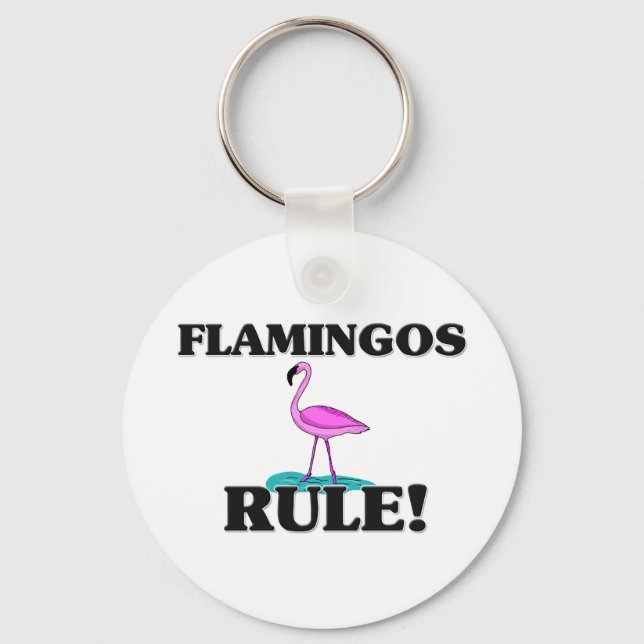 Chaveiro Regra de FLAMINGOS! (Frente)