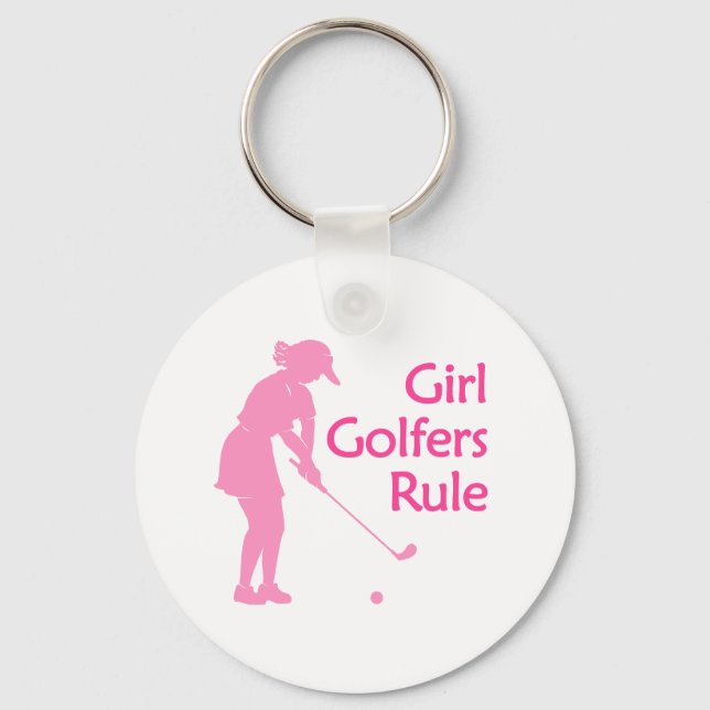 Chaveiro Regra de Golfistas de Menina (Frente)