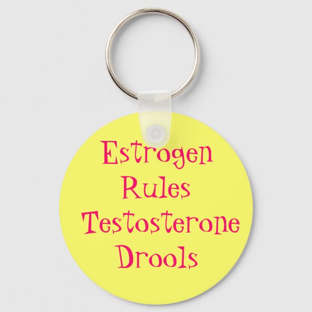 Chaveiro Regras de Estrogênio Testosterona Drools (Frente)