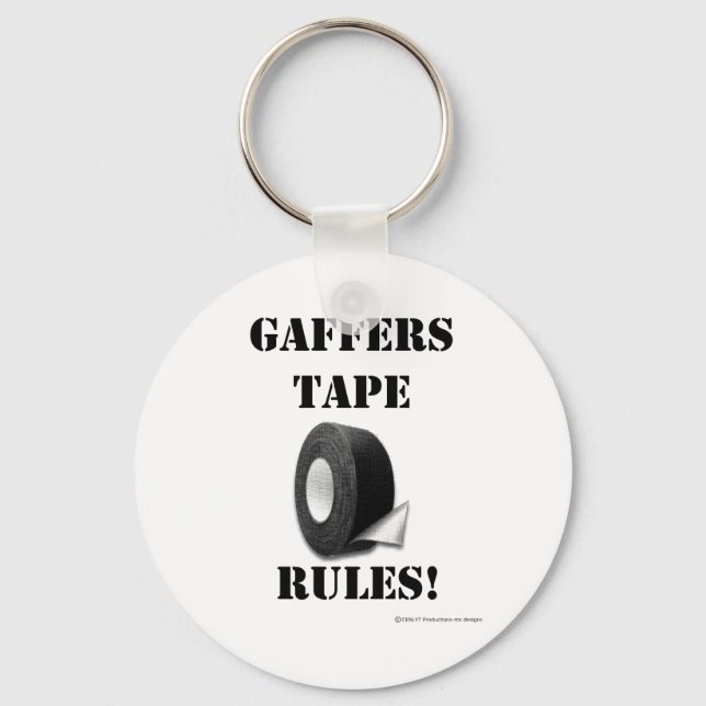 Chaveiro Regras de Fita de Gaffers (Frente)