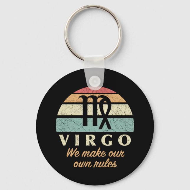 Chaveiro Regras Engraçadas do Virgo Zodiac (Frente)