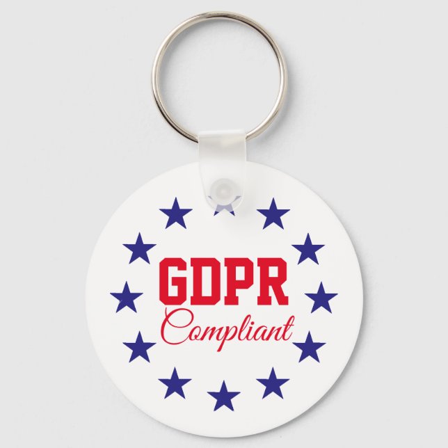 Chaveiro Regulamento geral de proteção de dados compatível  (Frente)