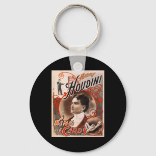 Chaveiro Rei Cartão de Harry Houdini