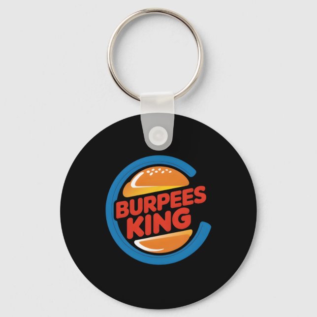 Chaveiro Rei dos Burpees Cardio Ginásio Fisiculturismo Aman (Frente)