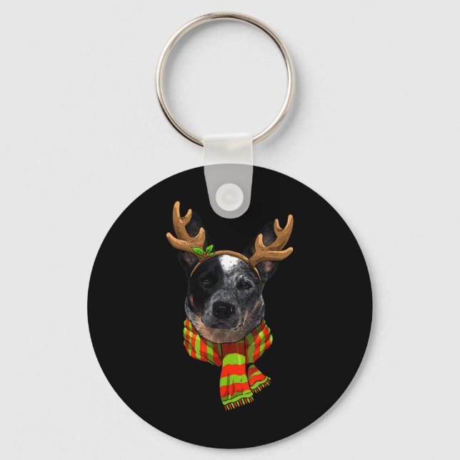 Chaveiro Reindeado de Natal, Pet Dog Lover (Frente)