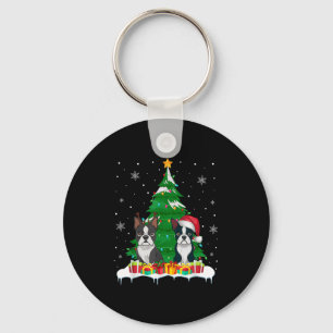 Chaveiro Reindee de Papais noeis de Luzes de Árvore de Nata