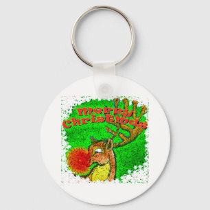 Chaveiro Reindeer de Natal