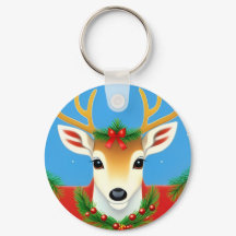 Reindeer Festivo com Foliday Wreath