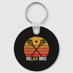Chaveiro Relax Bro Funny Lacrosse Cotação Lacrosse Crosse V