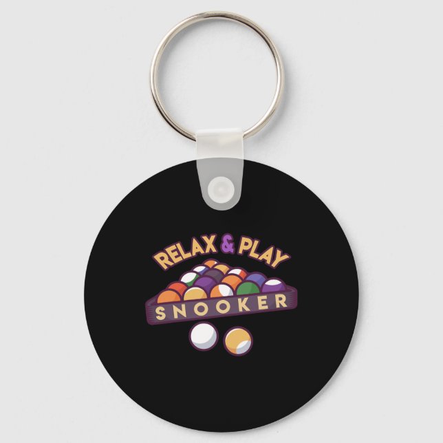 Chaveiro Relaxar &amp; Jogar Snooker (Frente)