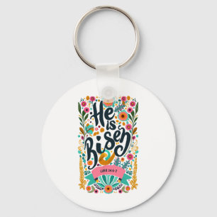 Chaveiro Religioso Floral Ele Ressuscitou Páscoa Cristã
