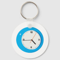 Relógio analógico azul