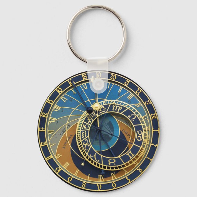 Chaveiro Relógio Astronômico - Praga Orloj (Frente)