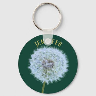 Chaveiro Relógio Dandelion de Flor Dandelion Personalizado