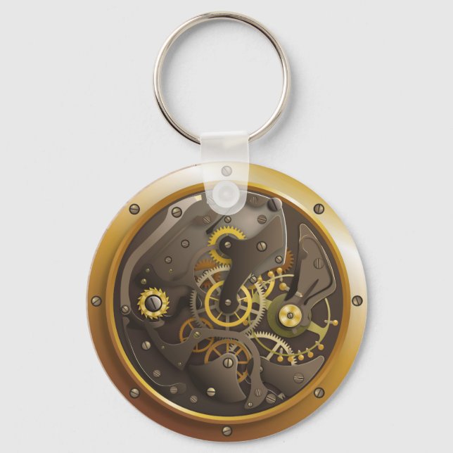 Chaveiro Relógio Steampunk (Frente)