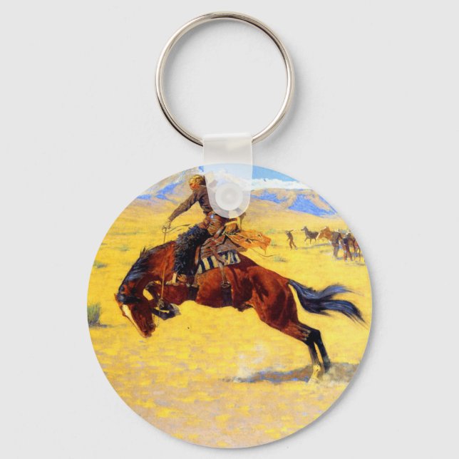 Chaveiro Remington Old West Horse and Cowboy (Frente)