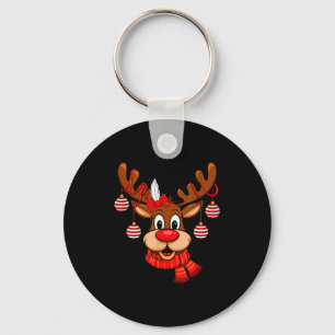 Chaveiro Rena Bonita Natal Nariz Vermelho Rudolph Natal Cri