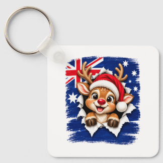 Chaveiro Rena de Natal Australiana