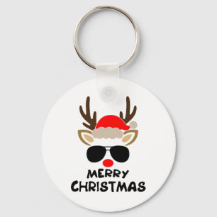 Chaveiro Rena de Natal Feliz Família Homens Mulheres Crianç