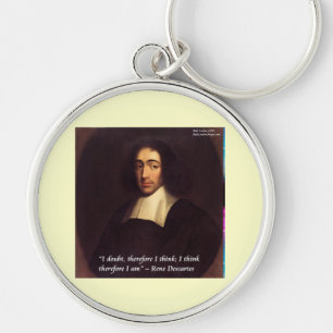 Chaveiro René Descartes Eu Penso, Logo Existo Citação