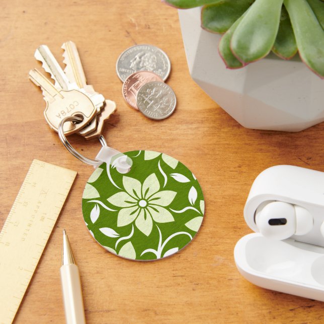 Chaveiro Repetição de Flor de Oliveira (Mesa)