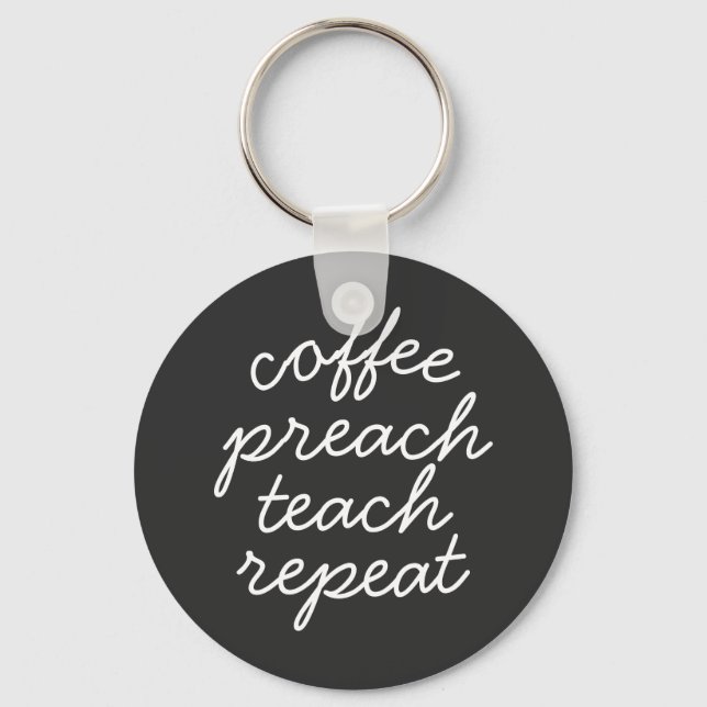 Chaveiro Repetir Ensino de Pré-Ensino de Café (Frente)